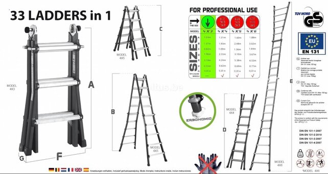 Big-1 black edition ladder 4x3
