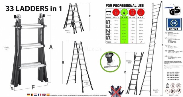 Big-1 black edition ladder 4x4