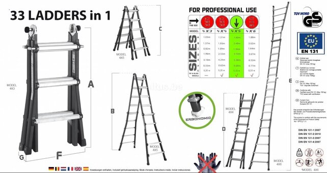 Big-1 black edition ladder 4x5