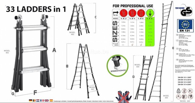 Big-1 black edition ladder 4x6