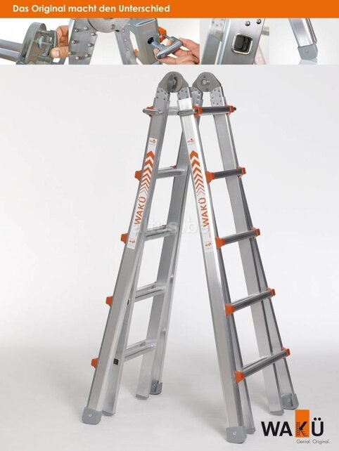 Waku telescoopladder 4x5