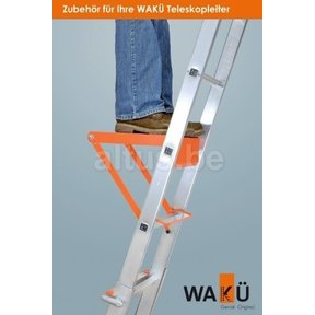 Telescoopladder ladderbank oranje