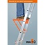 WAKU WAKU telescoopladder ladderbank oranje