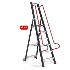 Altrex enkelzijdige professionele magazijntrap 6 treden