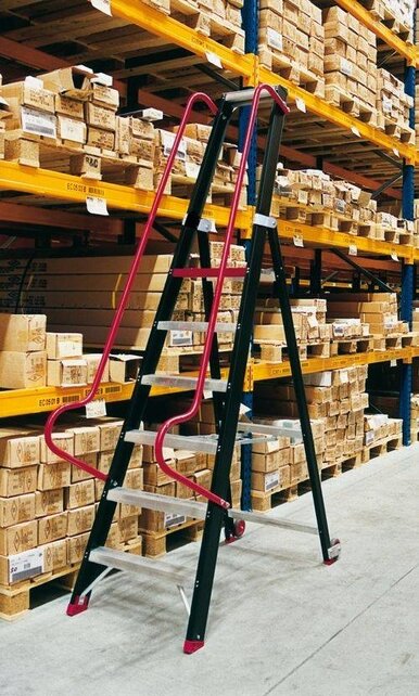 Altrex enkelzijdige professionele magazijntrap 6 treden