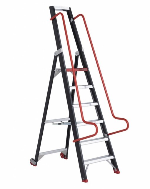 Altrex enkelzijdige professionele magazijntrap 7 treden