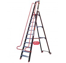 Altrex enkelzijdige professionele magazijntrap 11 treden