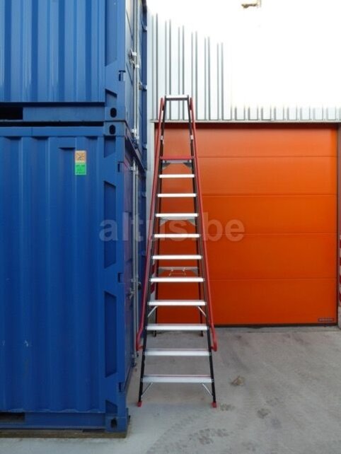 Altrex enkelzijdige professionele magazijntrap 11 treden