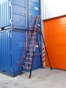 Altrex enkelzijdige professionele magazijntrap 11 treden