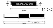 Telescopisch professioneel platform telexl 2.00-3.00m in-uitschuifbaar