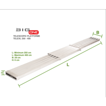 Telescopisch platform telexl 2.50-4.00m