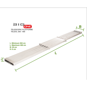 Telescopisch platform telexl 2.50-4.00m