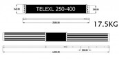 Telescopisch professioneel platform telexl 2.50-4.00m in-uitschuifbaar
