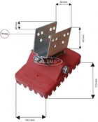 Universeel anti-slip universele laddervoet anti-slip groot draagvlak per paar