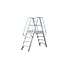 Solide Solide professioneel platform dubbele toegang  2 x 4 treden 1.00m