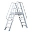 Solide Solide professioneel platform dubbele toegang  2 x 5 treden 1.25m