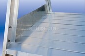 Solide professioneel platform dubbele toegang  2 x 6 treden 1.50m