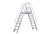 Solide professioneel platform dubbele toegang  2 x 7 treden 1.75m