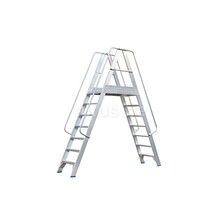 Solide platform dubbele toegang  2 x 7 treden 1.75m