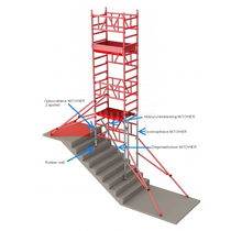 Altrex ALU MiTOWER STAIRS optie 0.75 x 1.00 x 4.20m