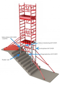 Altrex ALU MiTOWER PLUS STAIRS plus optie 0.75 x 1.60 x 6.20m