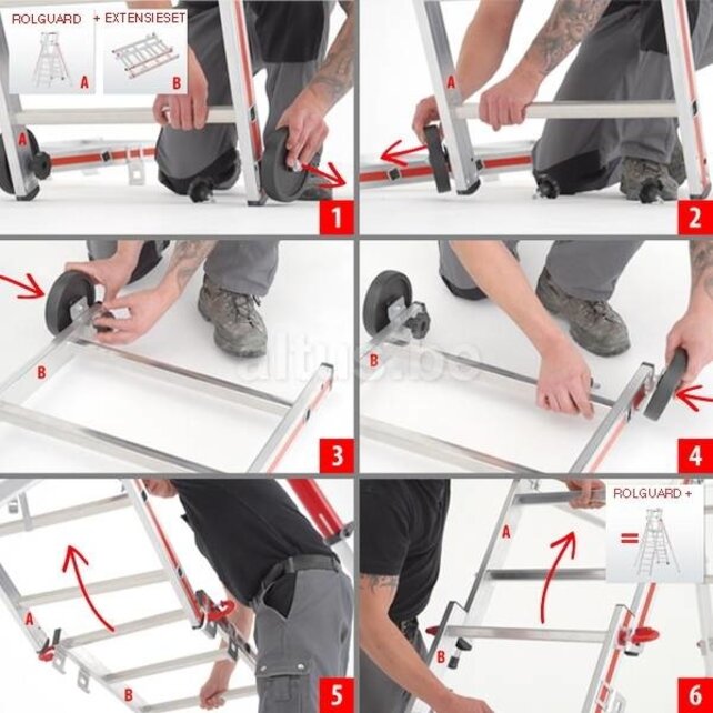Altrex rolguard 2x4 treden extensieset