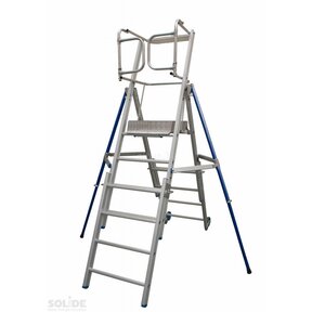 Telescopisch werkplatform 360° leuning 4-6 treden