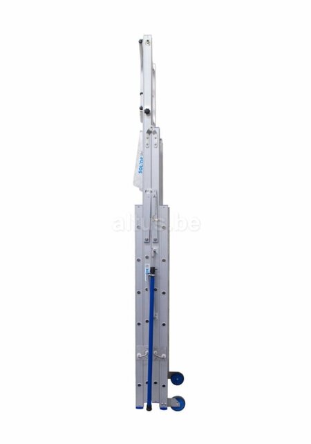 Solide professioneel telescopisch werkplatform 360° leuning 7-10 treden