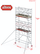 0.75 x 2.45 x 4.20m vh Safe-Quick RS Tower  41-S