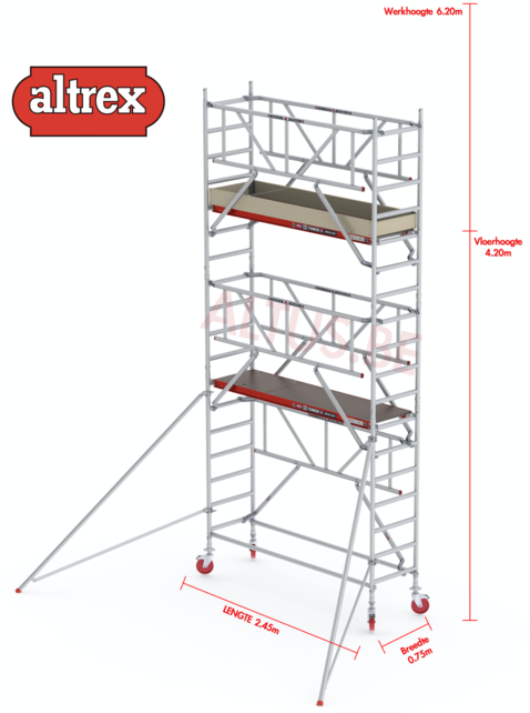 0.75 x 2.45 x 4.20m vh Safe-Quick RS Tower  41-S