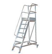 Solide industriële mobiele magazijntrap 7 treden