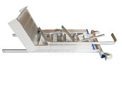 Solide industriële mobiele magazijntrap 10 treden