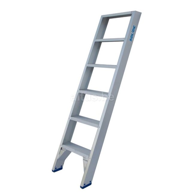 Solide professionele rechte enkele trap 6 treden