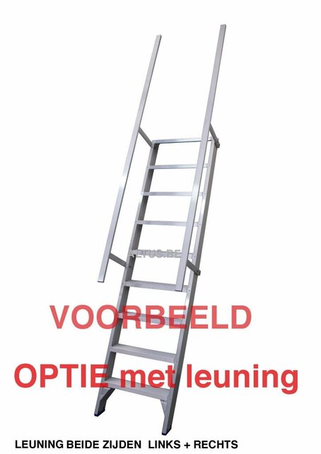 Solide professionele rechte enkele trap 15 treden