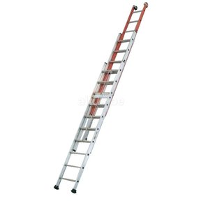 3-delige schuifladder met touw 3x10 treden