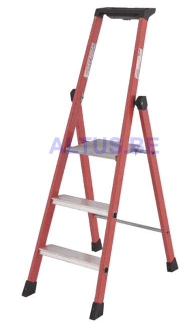 3 treden Glasvezeltrapladder- Isolerende type Pro Intensif