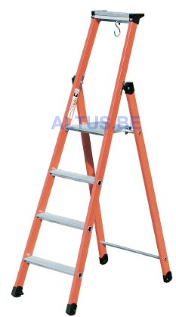 4 treden Glasvezeltrapladder- Isolerende type Pro Intensif