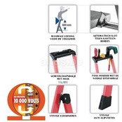 5 treden Glasvezeltrapladder- Isolerende type Pro Intensif
