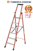 6 treden Glasvezeltrapladder- Isolerende type Pro Intensif