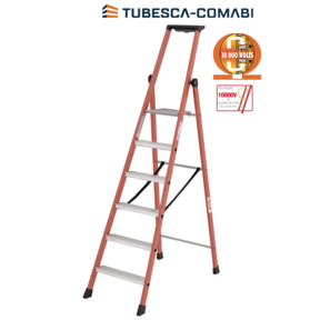 6 treden 1.38m SH glasvezel trapladder