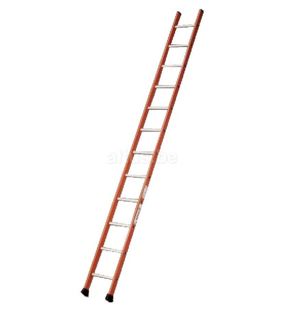 Tubesca enkele ladder 12 ALU treden enkel recht