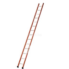 Enkele ladder 14 ALU treden enkel recht