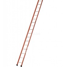 Enkele ladder 17 ALU treden enkel recht