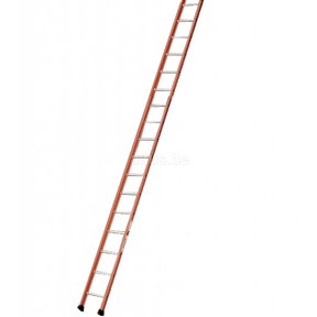Enkele ladder 17 ALU treden enkel recht