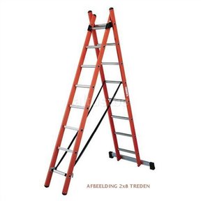 Reformladder 2x9 treden