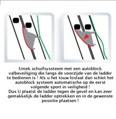Tubesca 2-delige ladder 2x12 met touw