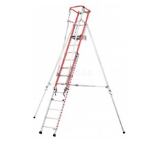 Tubesca platformladder vrijstaand mixte ALU/Glasvezel