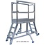 Solide Solide  professioneel mobiel werkplatform  2 x 6 treden 1,50m