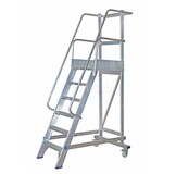 Solide industriële mobiele magazijntrap 6 treden