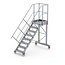 Altrex Bordestraponder hoek 45 graden met 4 wielen - tredebreedte 60 cm 7 treden + bordes